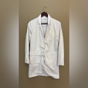 Figs Women's White Button-Up Coat